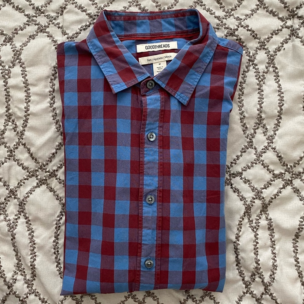 Goodthreads Checked Button-Down Shirt - Picture 5 of 6